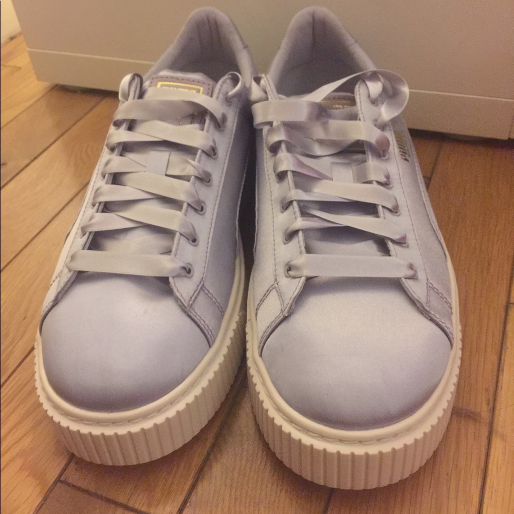 Basket Platform Satin Women’s Sneakers Size 9.5 - Picture 6 of 7